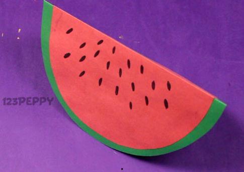 吃瓜手工折纸大全,手工折纸大全中的趣味瓜果制作 第3张 吃瓜手工折纸大全,手工折纸大全中的趣味瓜果制作 第3张